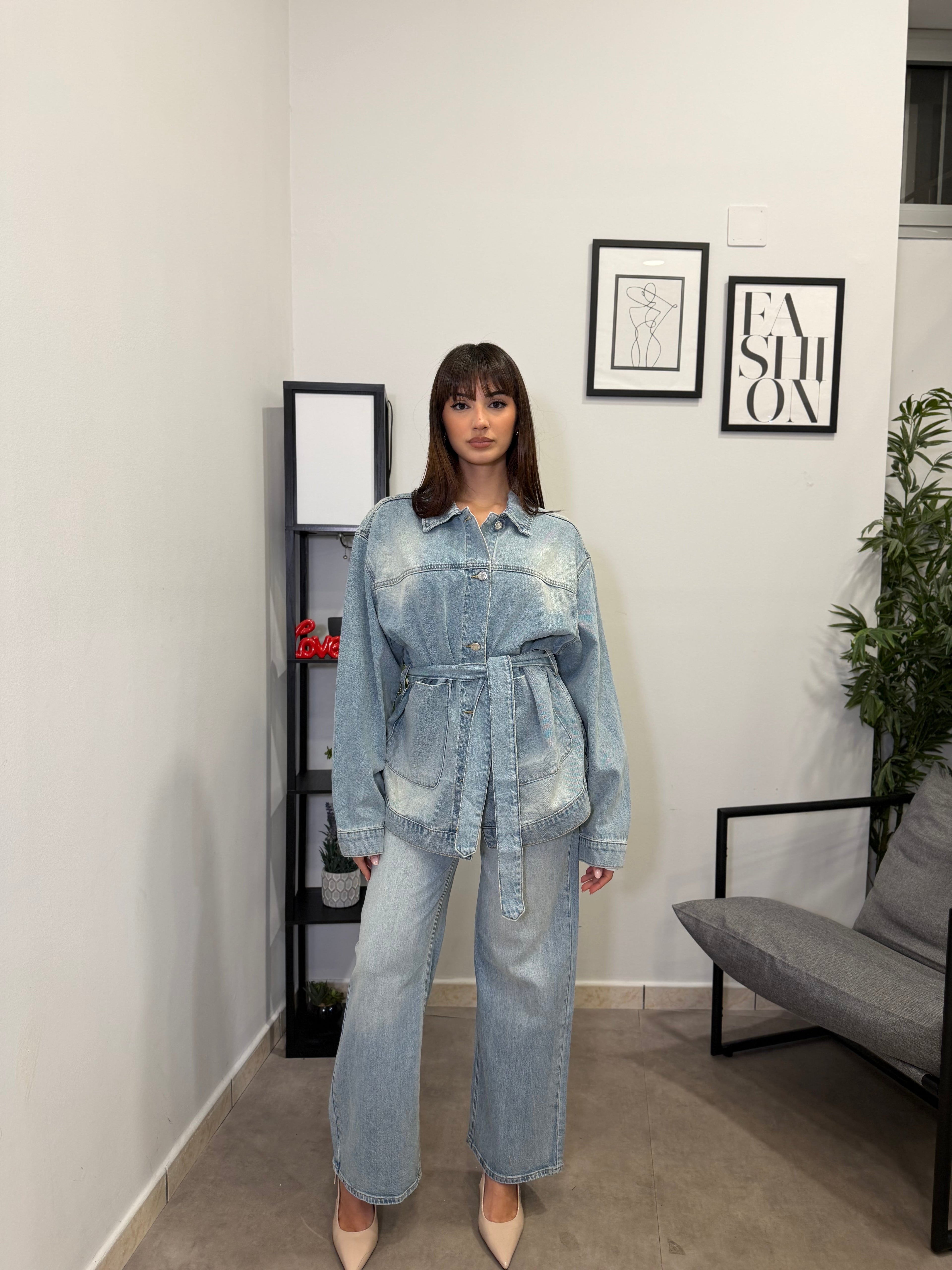 Camicione in Denim chiaro 5291