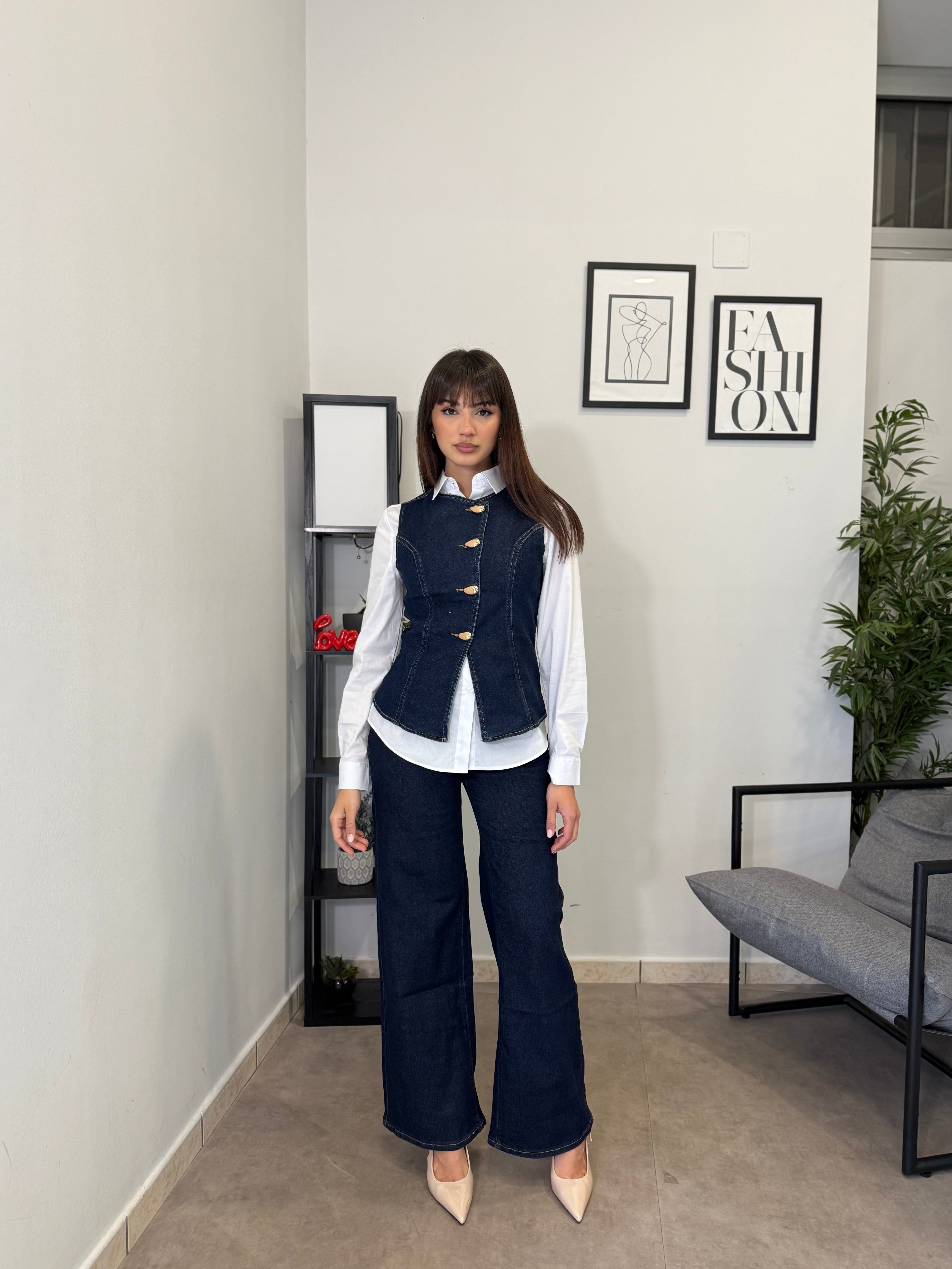 Set-Coordinato in Denim 1086