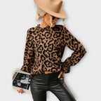 Kayla - Blusa con cuello plisado