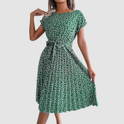 Lina™ Short Sleeve Floral A-Line Dress