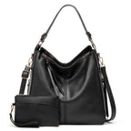 Bolso de Hombro de Piel de Lujo Antirrobo + Monedero de REGALO