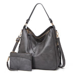 Bolso de Hombro de Piel de Lujo Antirrobo + Monedero de REGALO