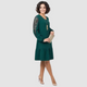 Mina™ Elegant Lace Sleeve Midi Dress