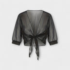 Olivia - Blusa con parte delantera abierta