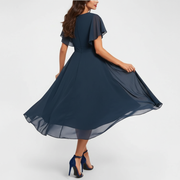 Clarissa™ Flowing V-Neck Maxi Dress