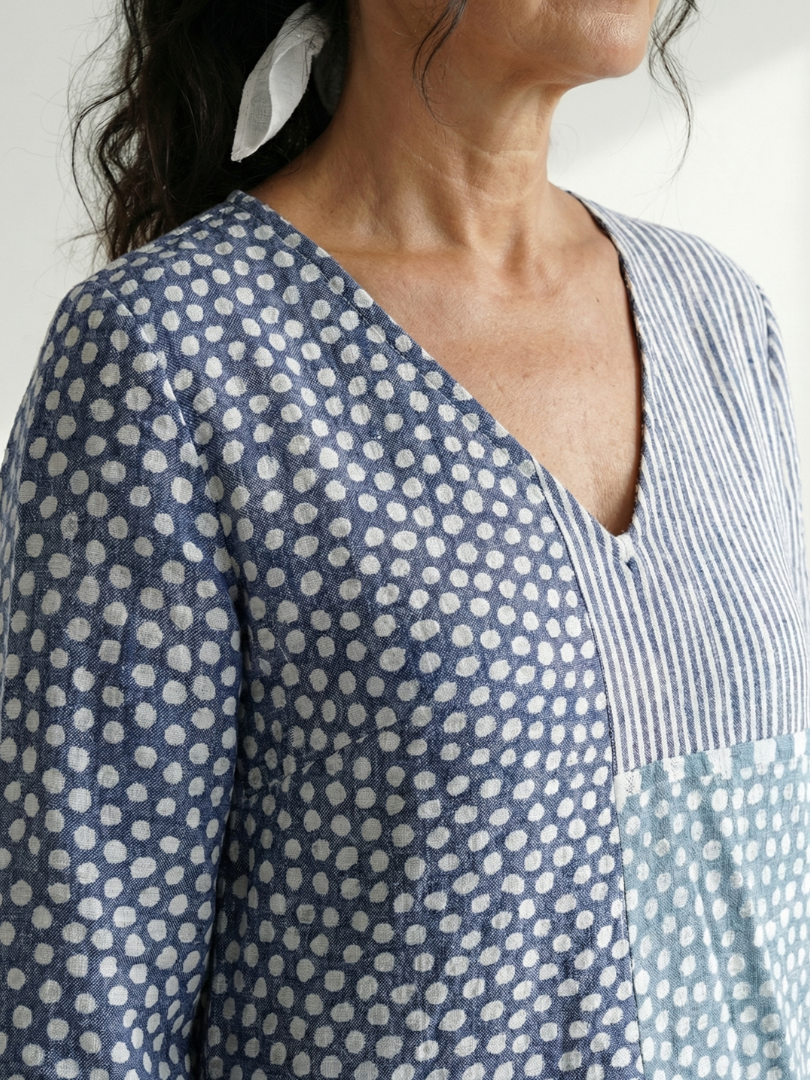Noa | Vestido Midi Patchwork