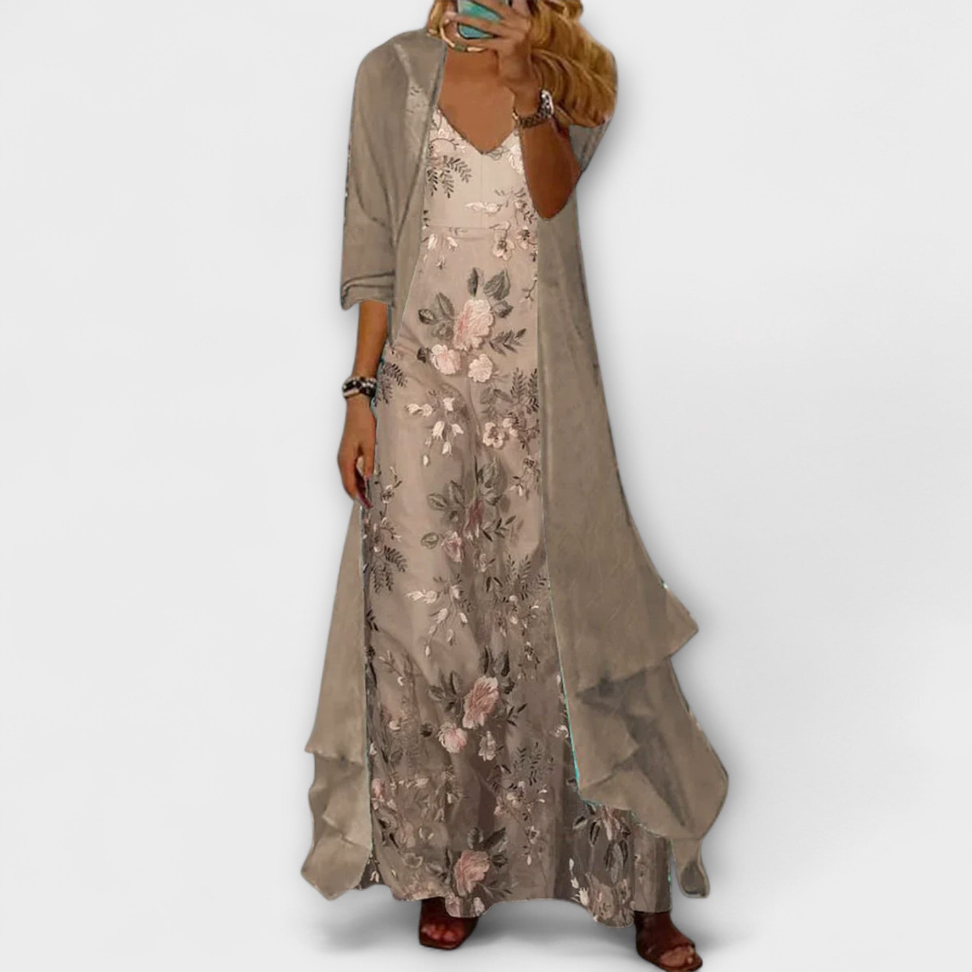 RITA | CONJUNTO DE DOS PIEZAS ELEGANTE QUE CUBRE EL VIENTRE