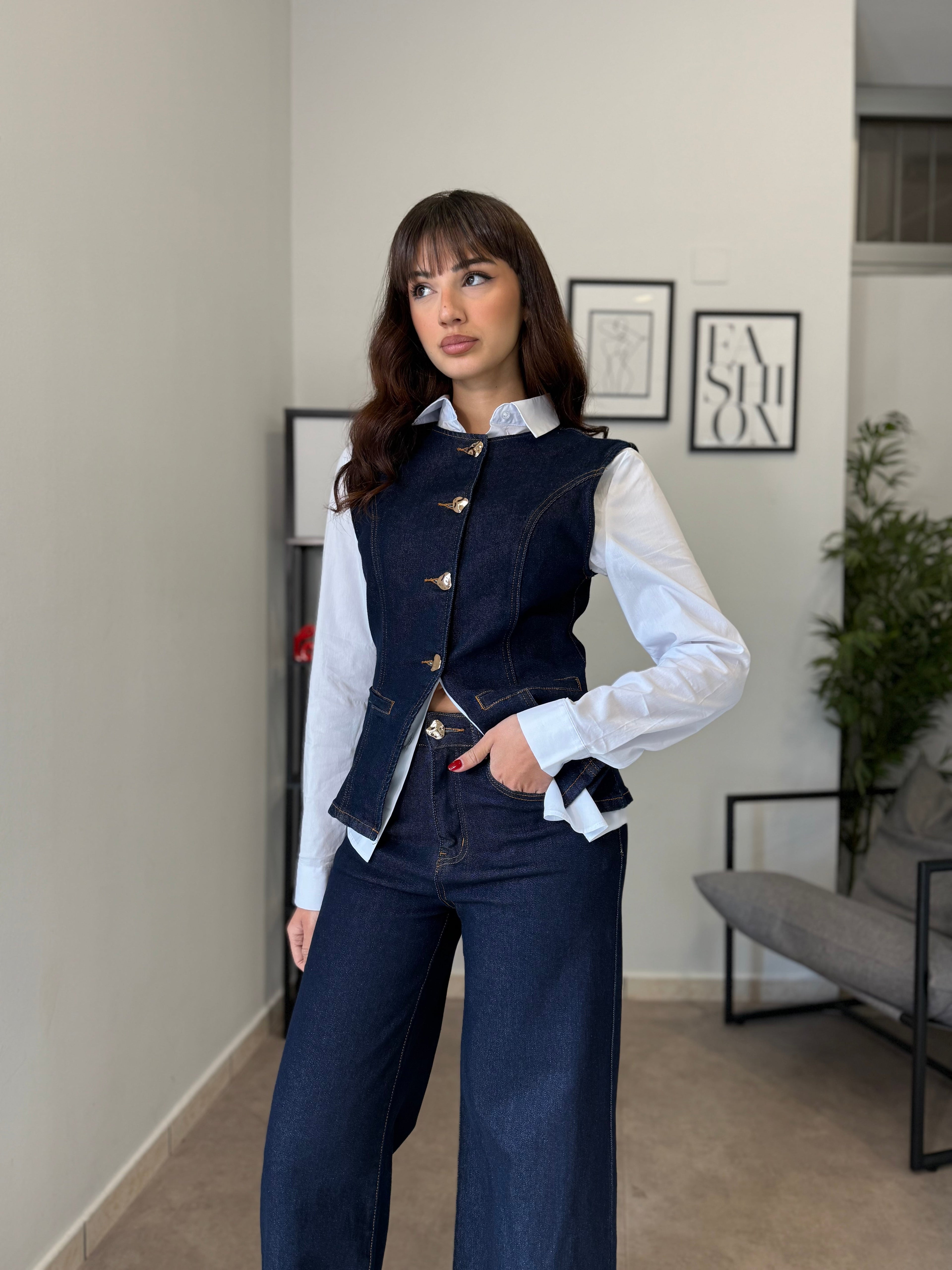 Set-Coordinato in Denim 1086