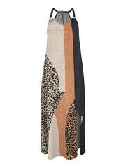 Myrna™ Leopard Halter Maxi Dress