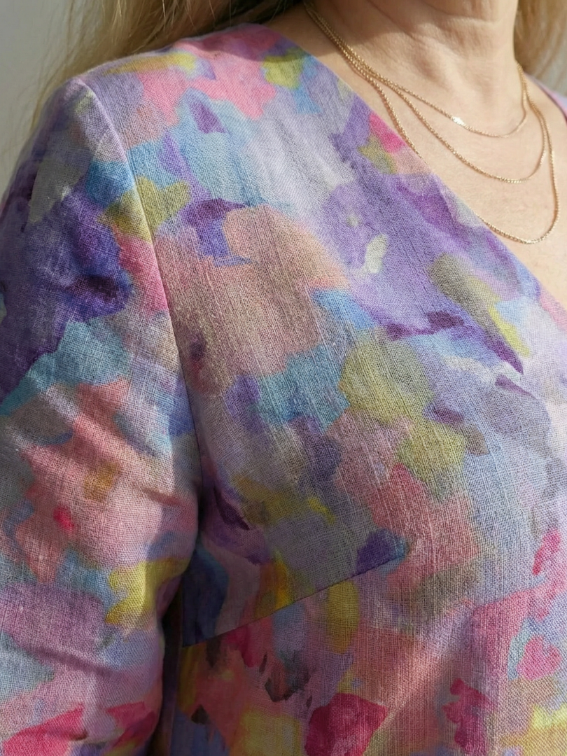 Isabella | Vestido Midi Floral Abstracto