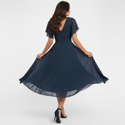 Clarissa™ Flowing V-Neck Maxi Dress