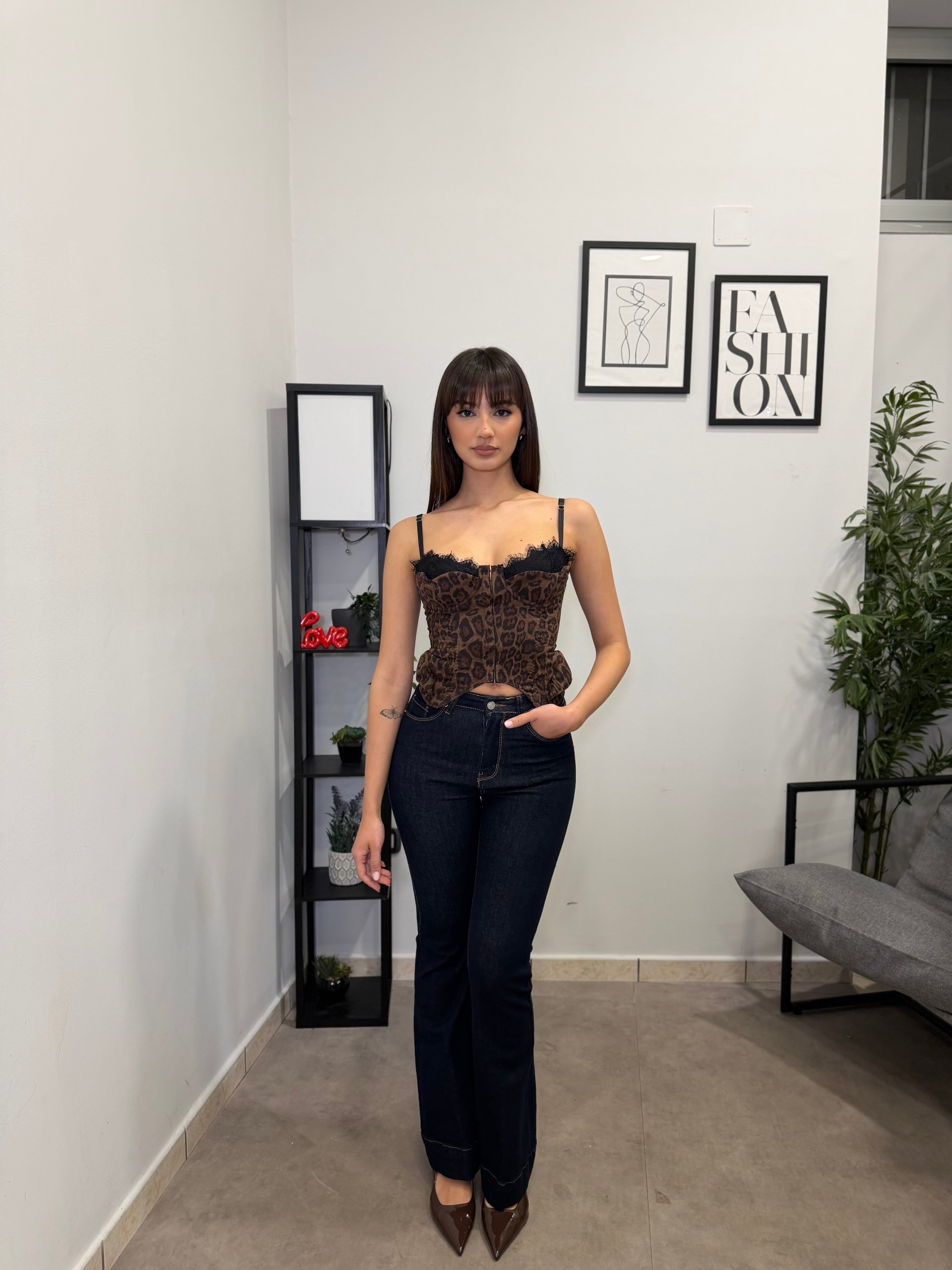 Jeans a Zampa Scuro 715