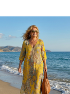 Ramona | Vestido Midi Paisley Suave