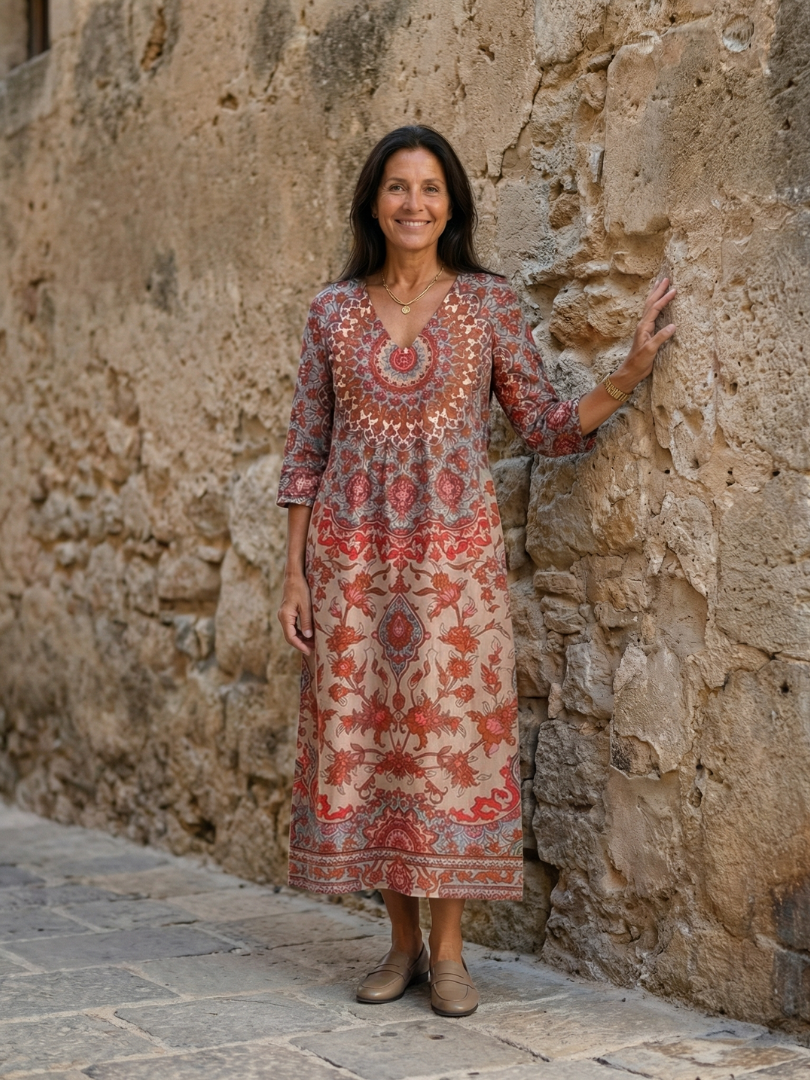 Louana | Vestido Midi de Corte Equilibrado