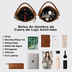 Bolso de Hombro de Piel de Lujo Antirrobo + Monedero de REGALO