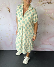 Lona™ Loose Lapel Collar Dress