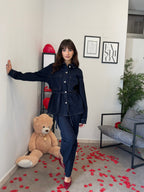 Camicia in Denim Scuro 918