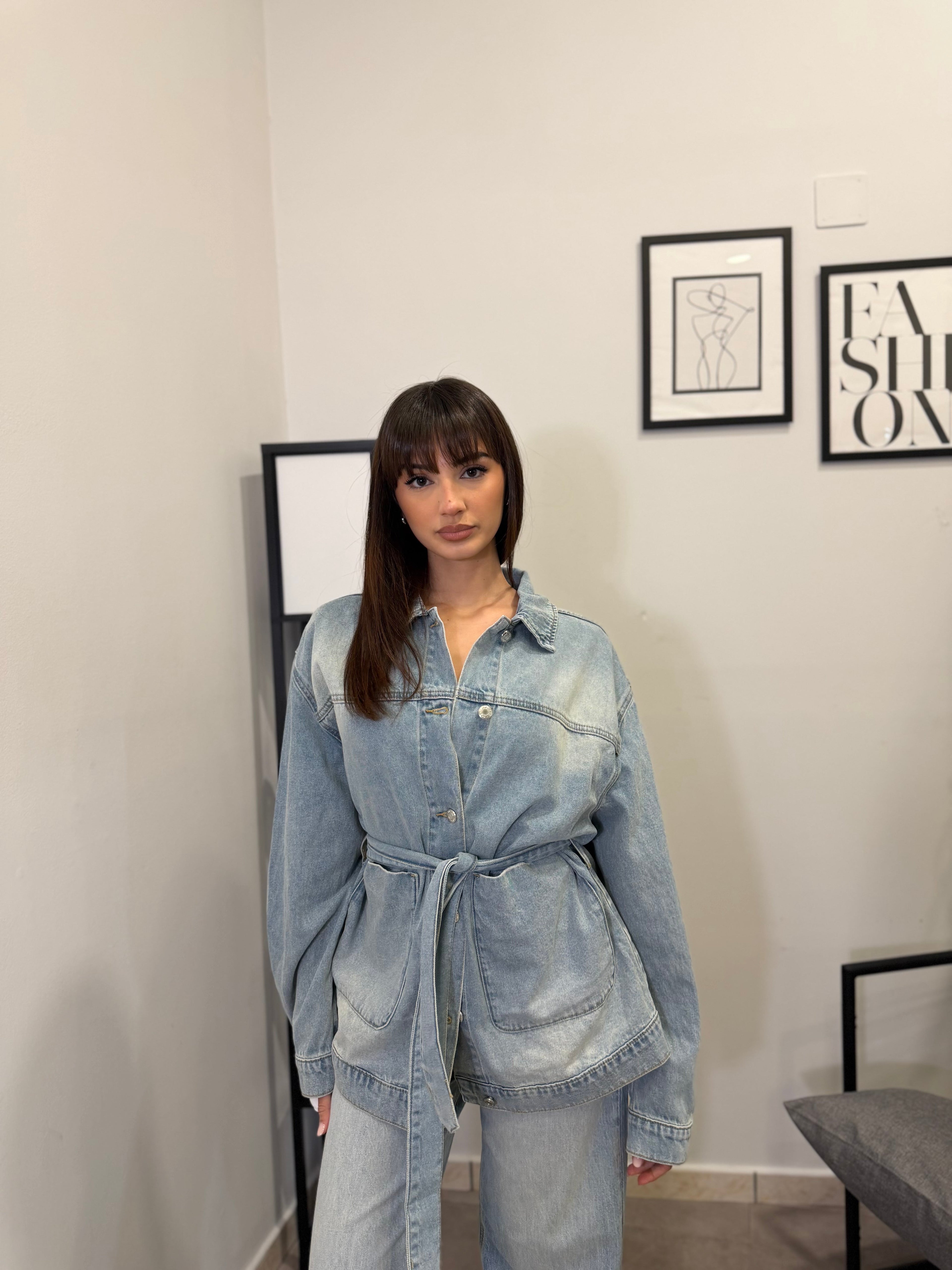 Camicione in Denim chiaro 5291