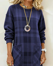Kathrine™ Elegant Plaid Dress