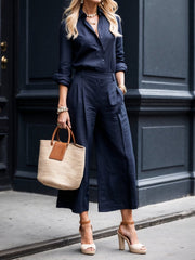Nelle™ Elegant Shirt & Capri Set