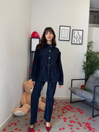 Camicia in Denim Scuro 918