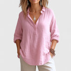 Franzina - Blusa de lino cómoda