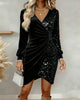 Sharry™ Elegant Velvet Sequin Dress