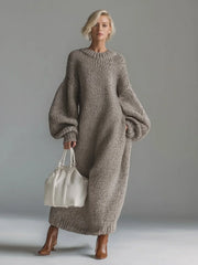Zelia™ Elegant Casual Knitted Maxi Dress