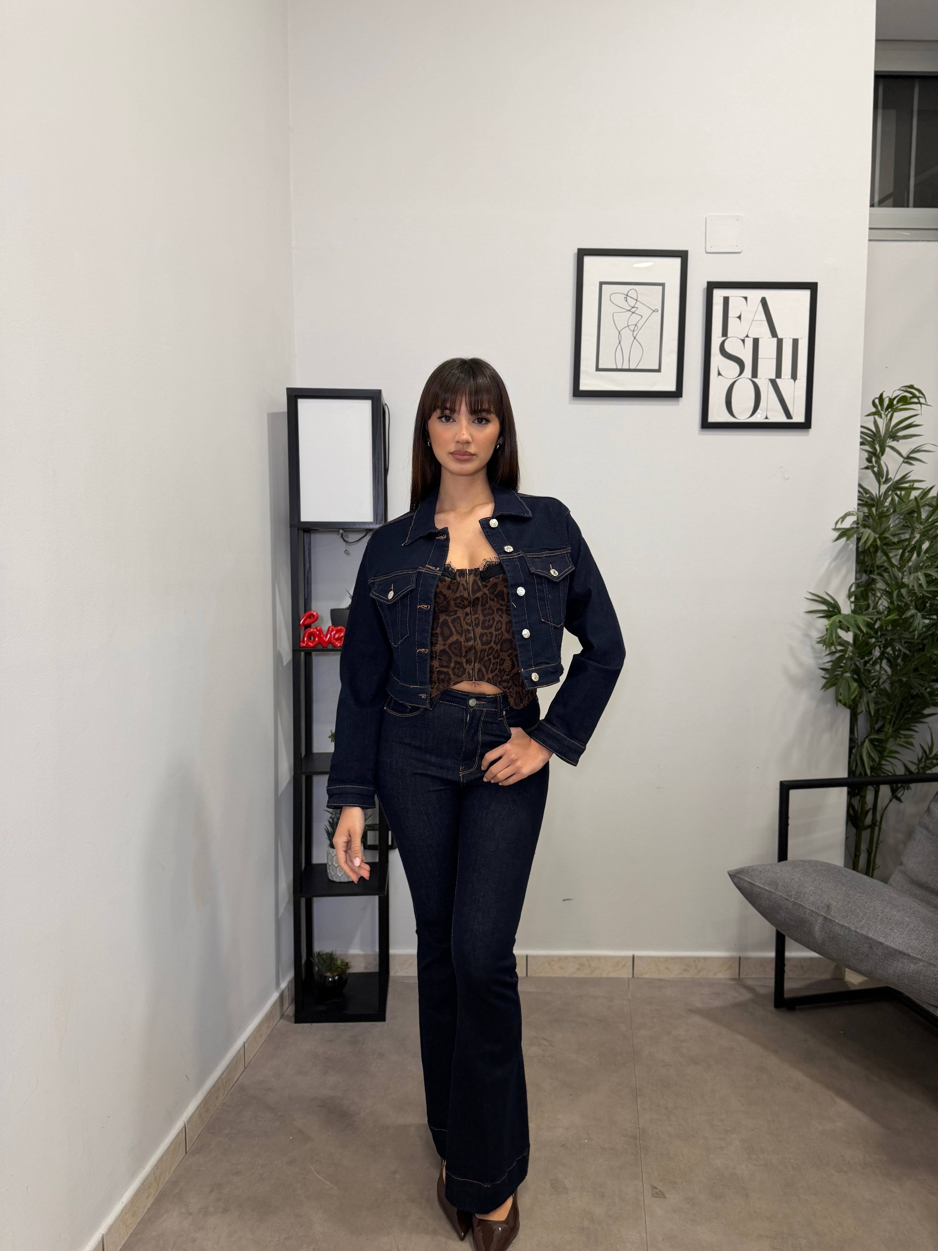 Jeans a Zampa Scuro 715