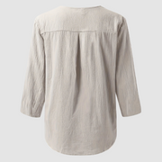 Melisa™ Casual Cotton & Linen Blouse