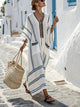 Elena™ Elegant Loose Striped Dress with Pockets