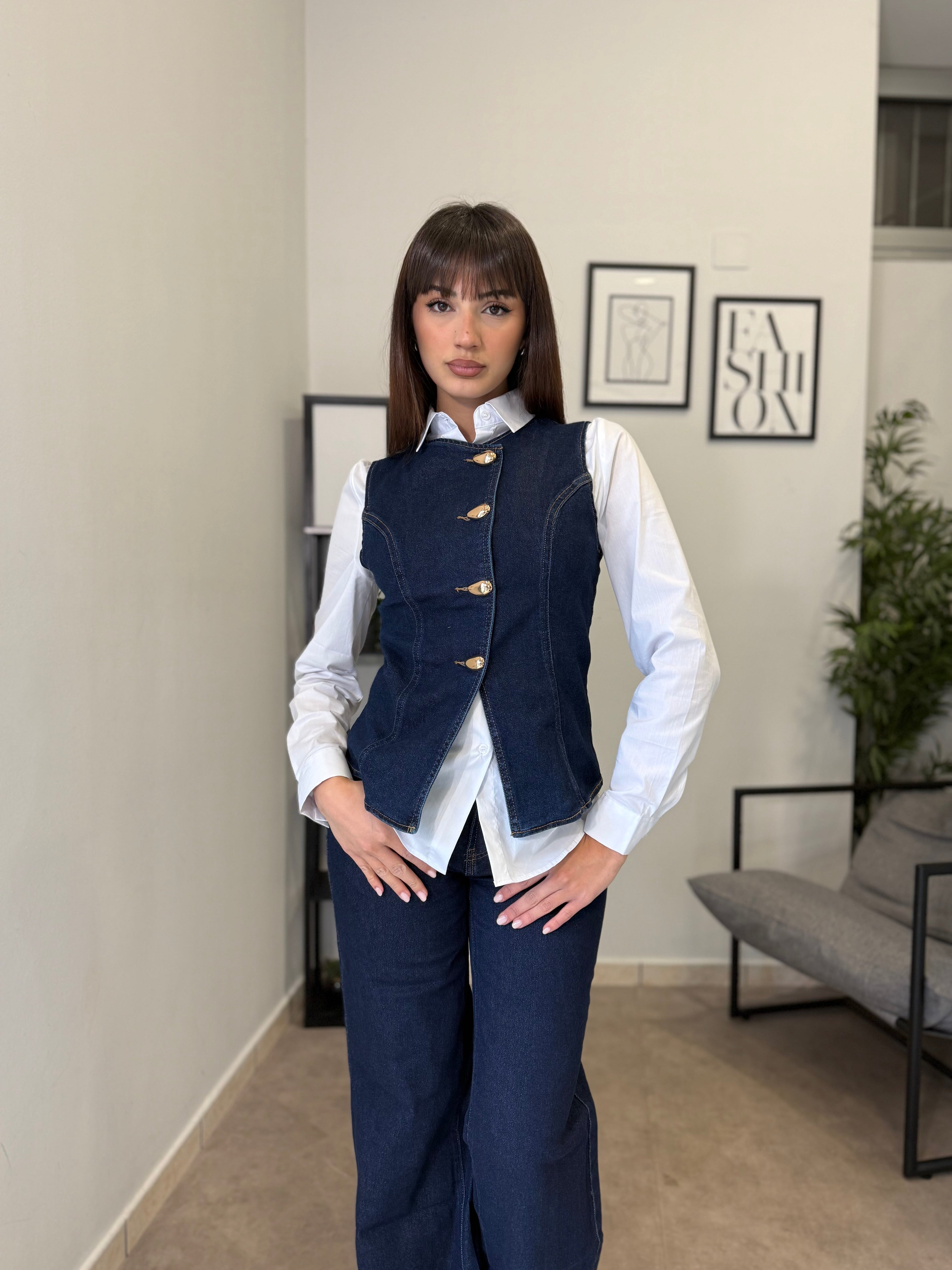 Set-Coordinato in Denim 1086