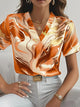 Mildred™ Marble Print Short Sleeve Shirt