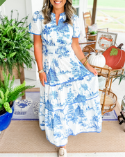 Esther™ Classic Toile Maxi Dress