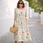 Nelia | Vestido maxi floral
