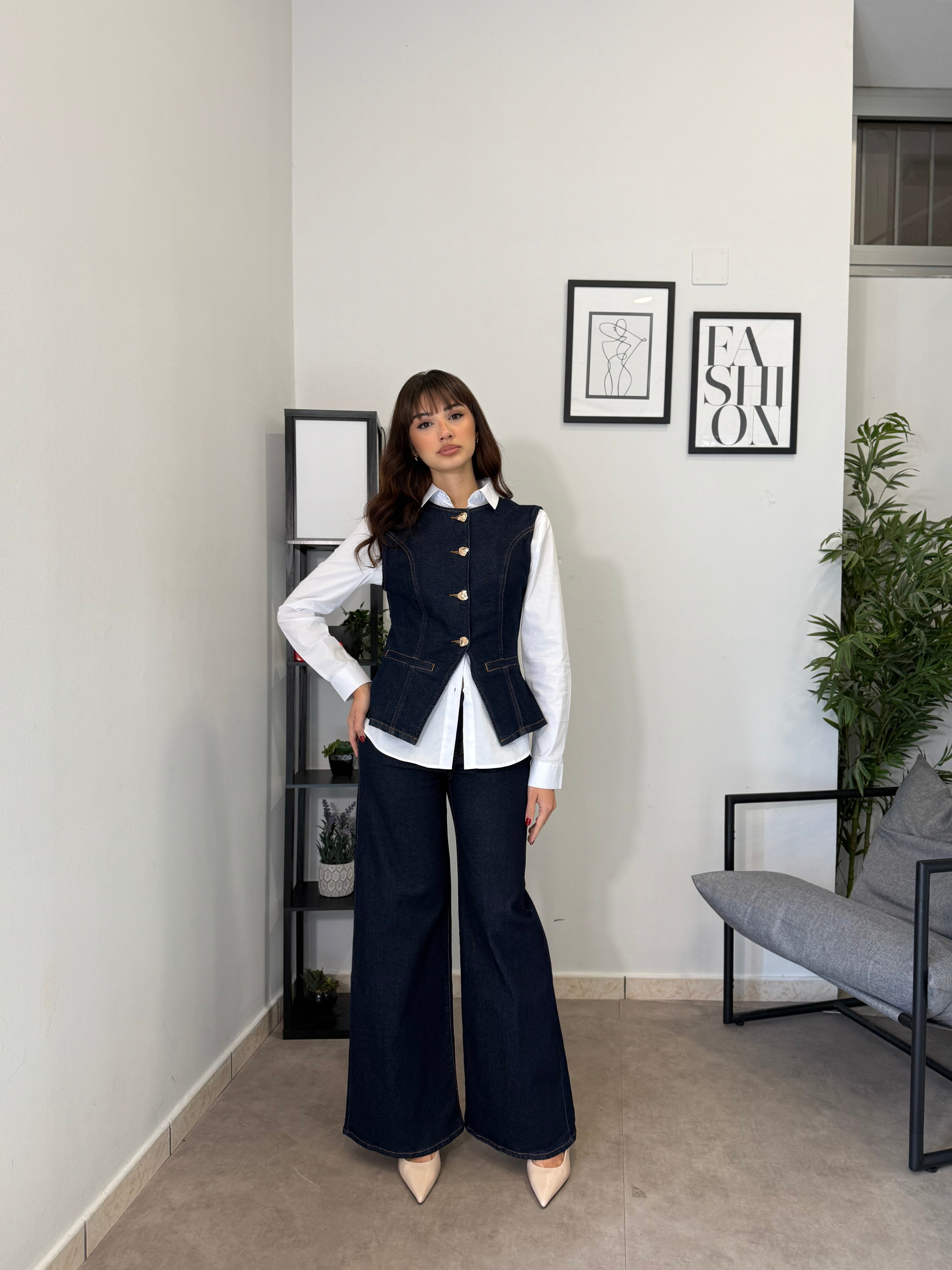 Set-Coordinato in Denim 1086