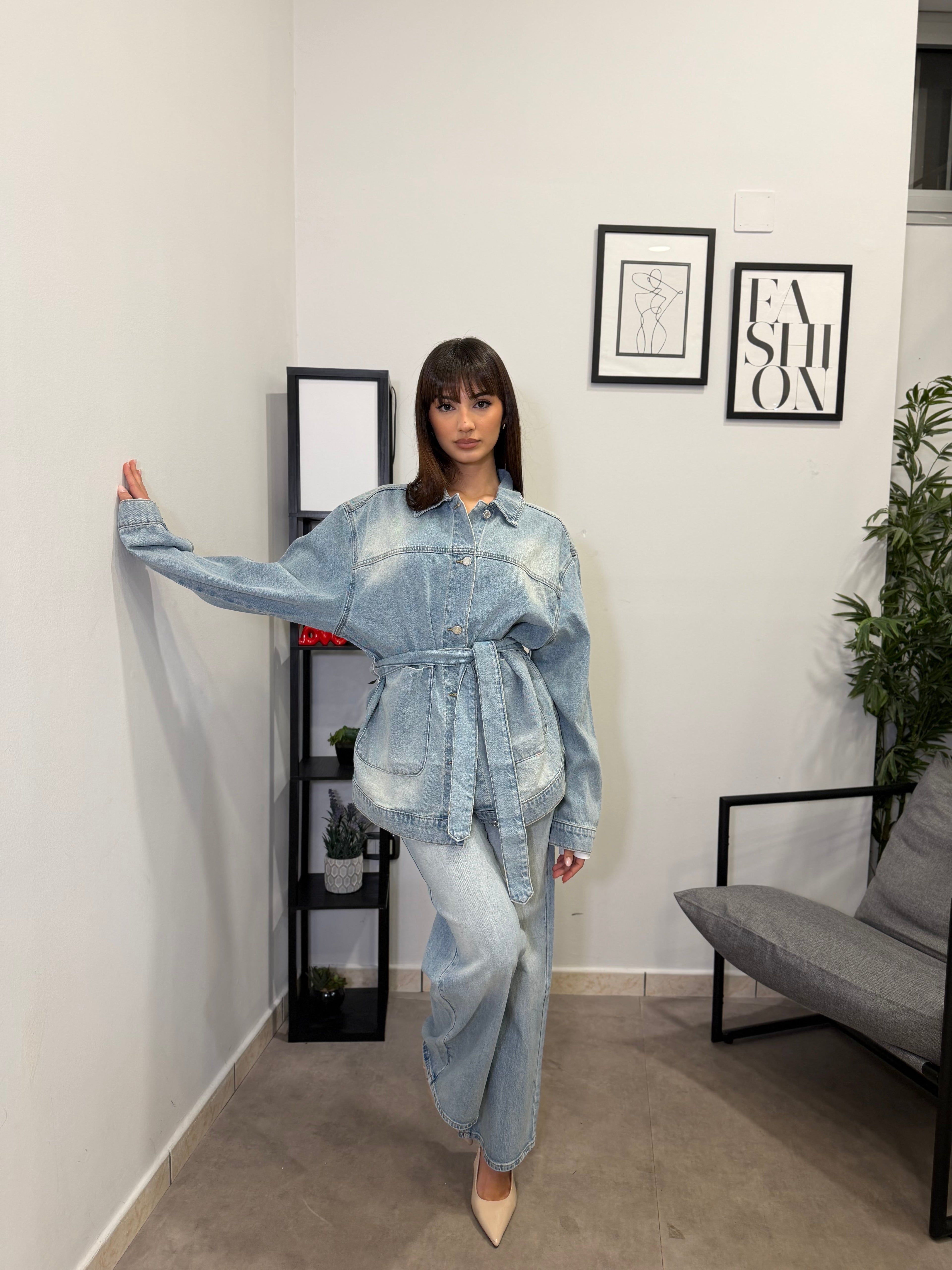 Camicione in Denim chiaro 5291