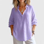 Franzina - Blusa de lino cómoda