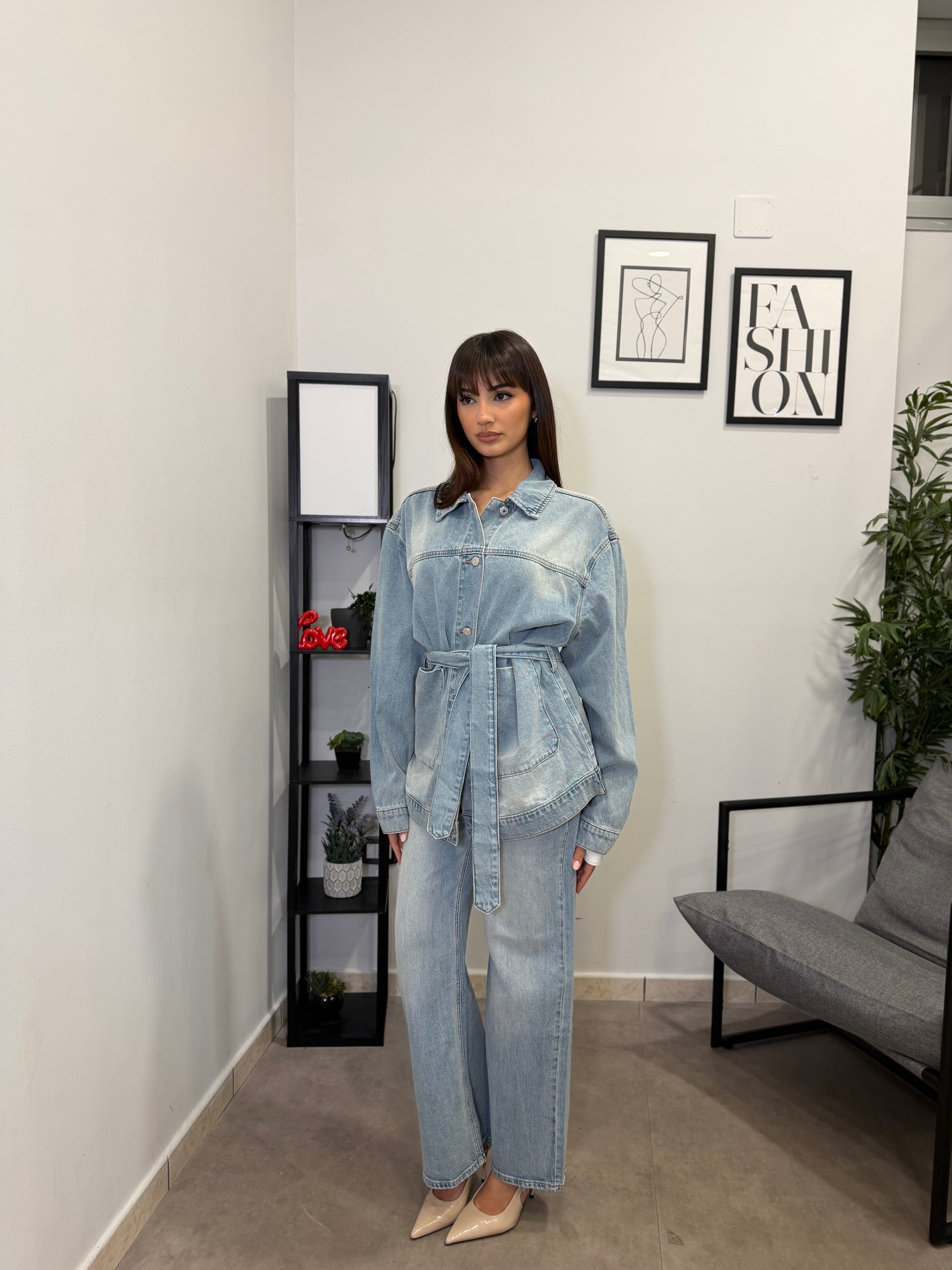 Camicione in Denim chiaro 5291