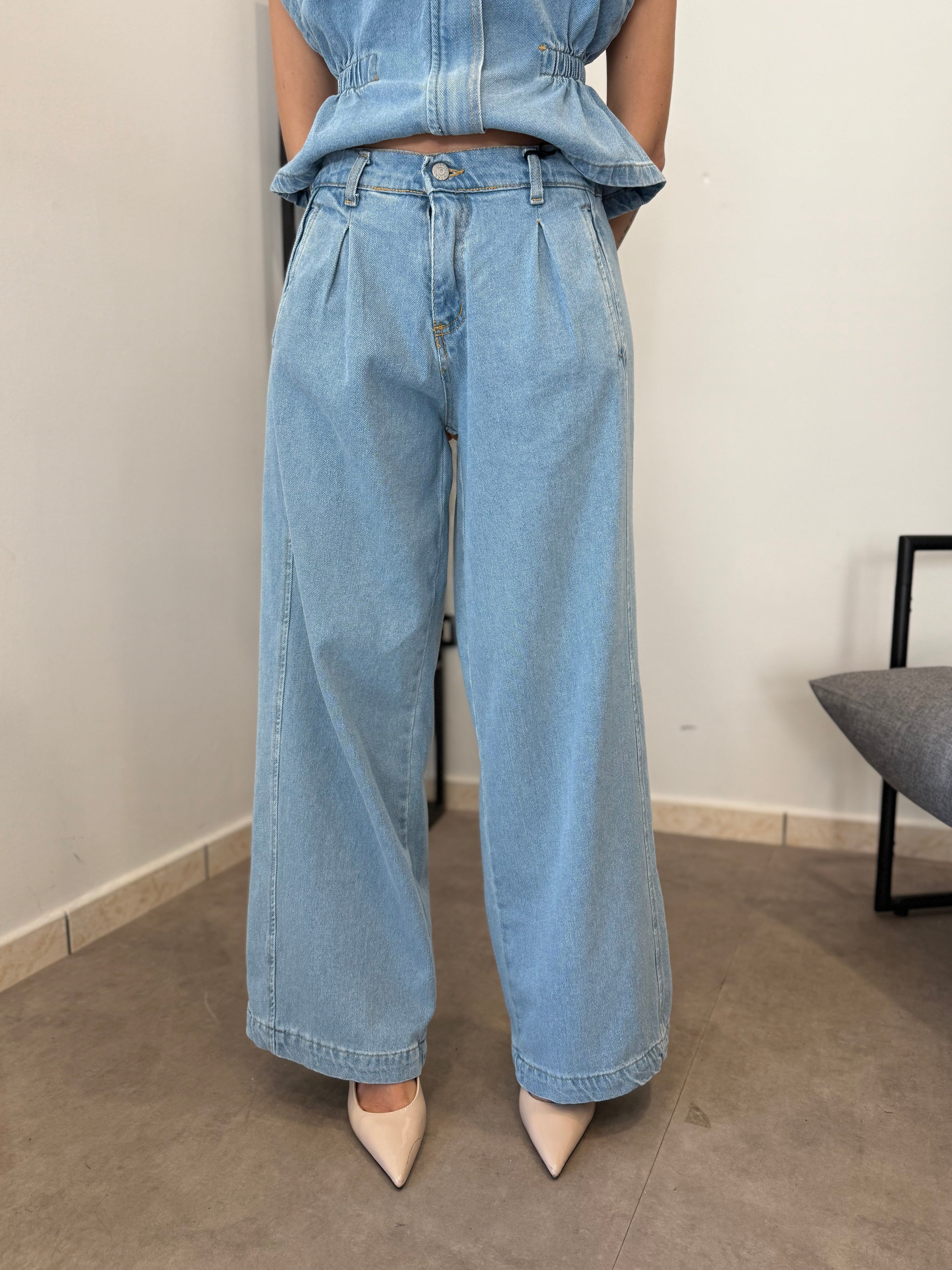 Set-Coordinato denim Chiaro 001