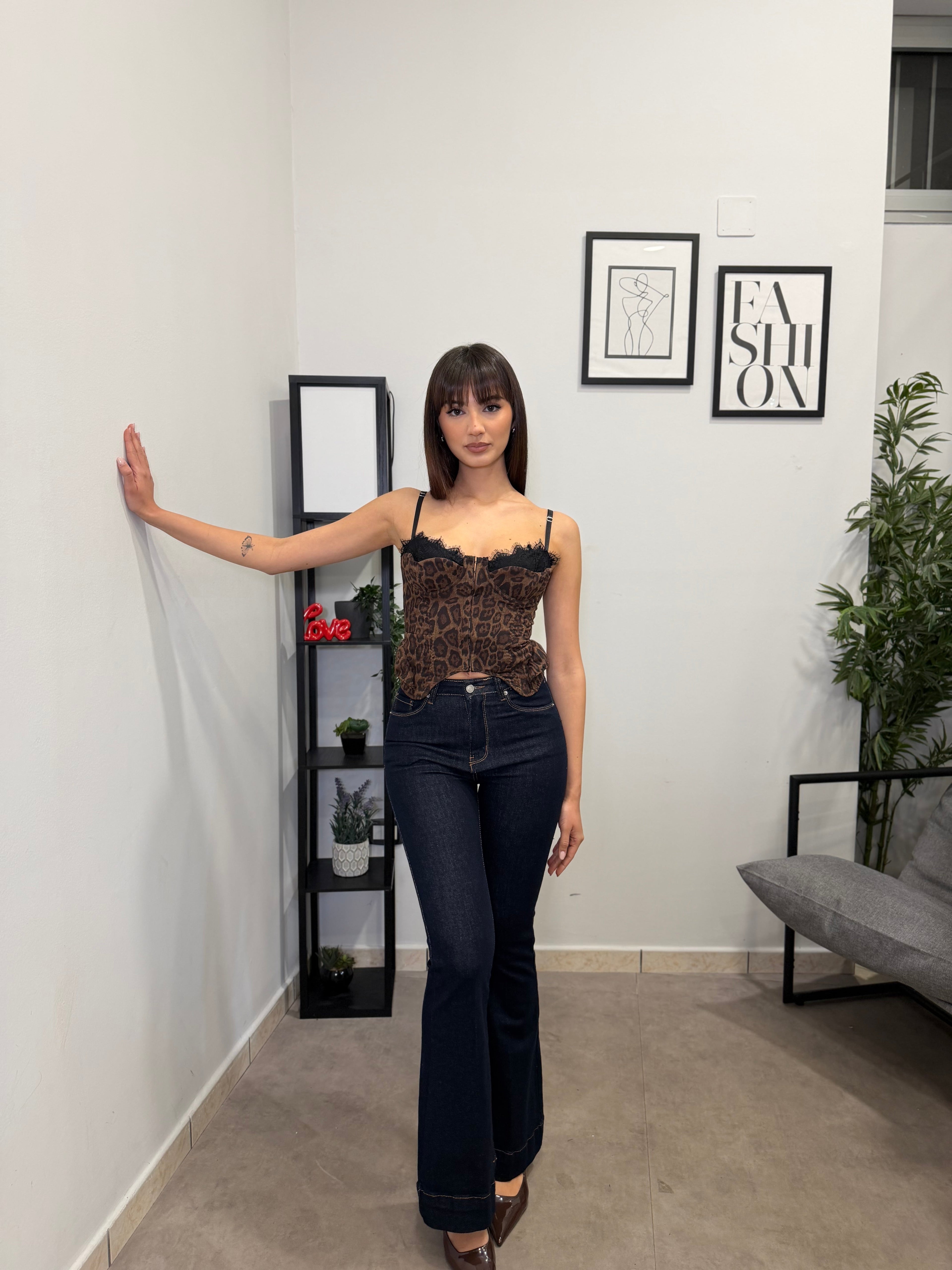 Jeans a Zampa Scuro 715
