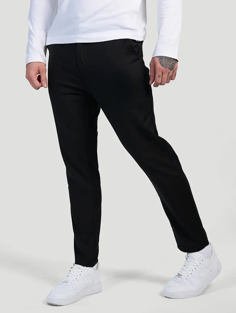 Astino Pantalones rectos - Negro