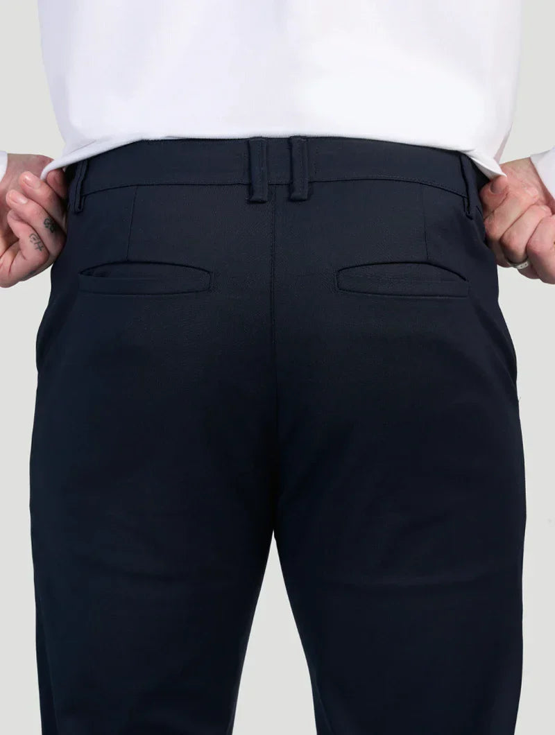 Astino Pantalones rectos - Azul Oscuro