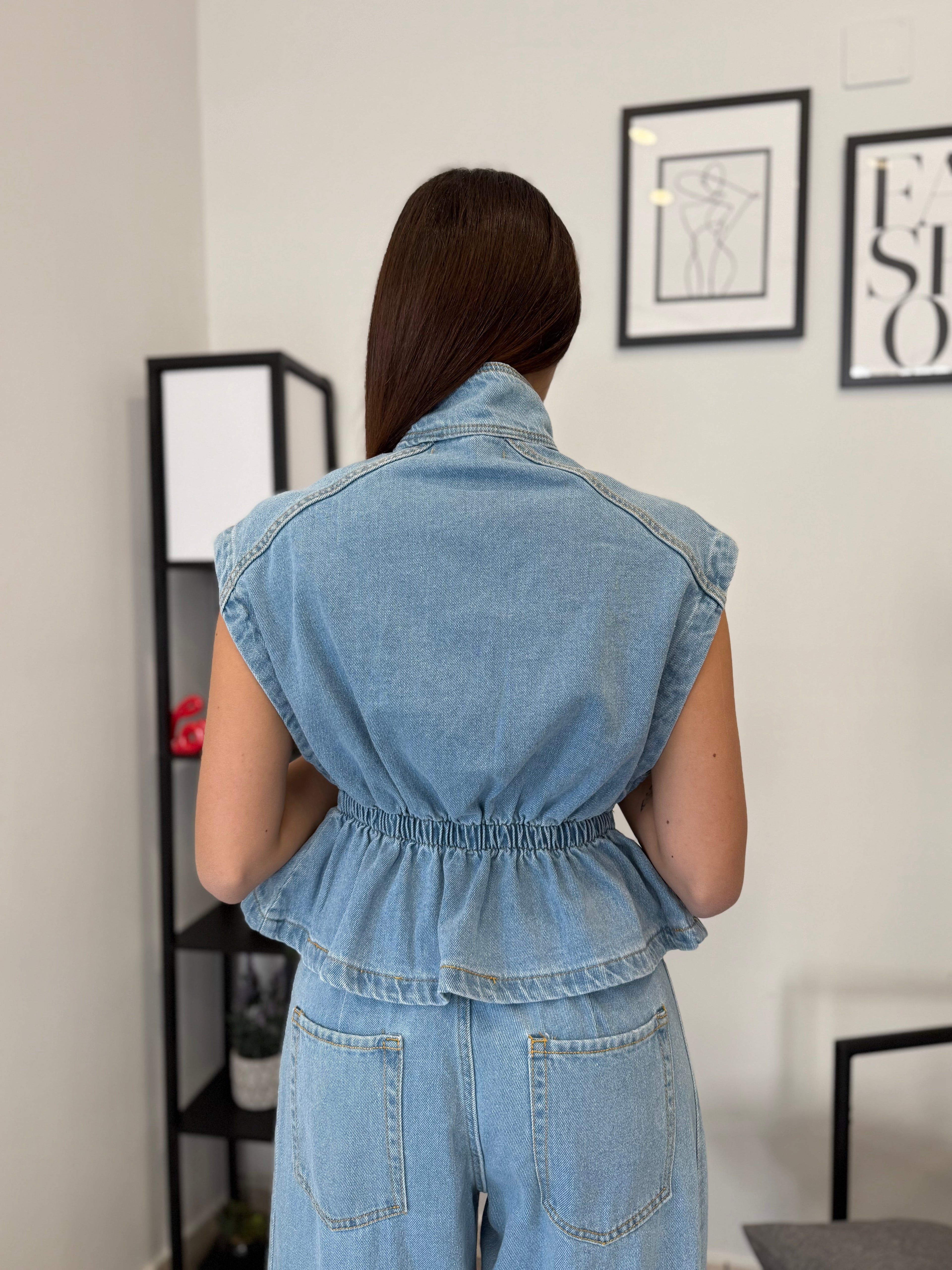 Set-Coordinato denim Chiaro 001