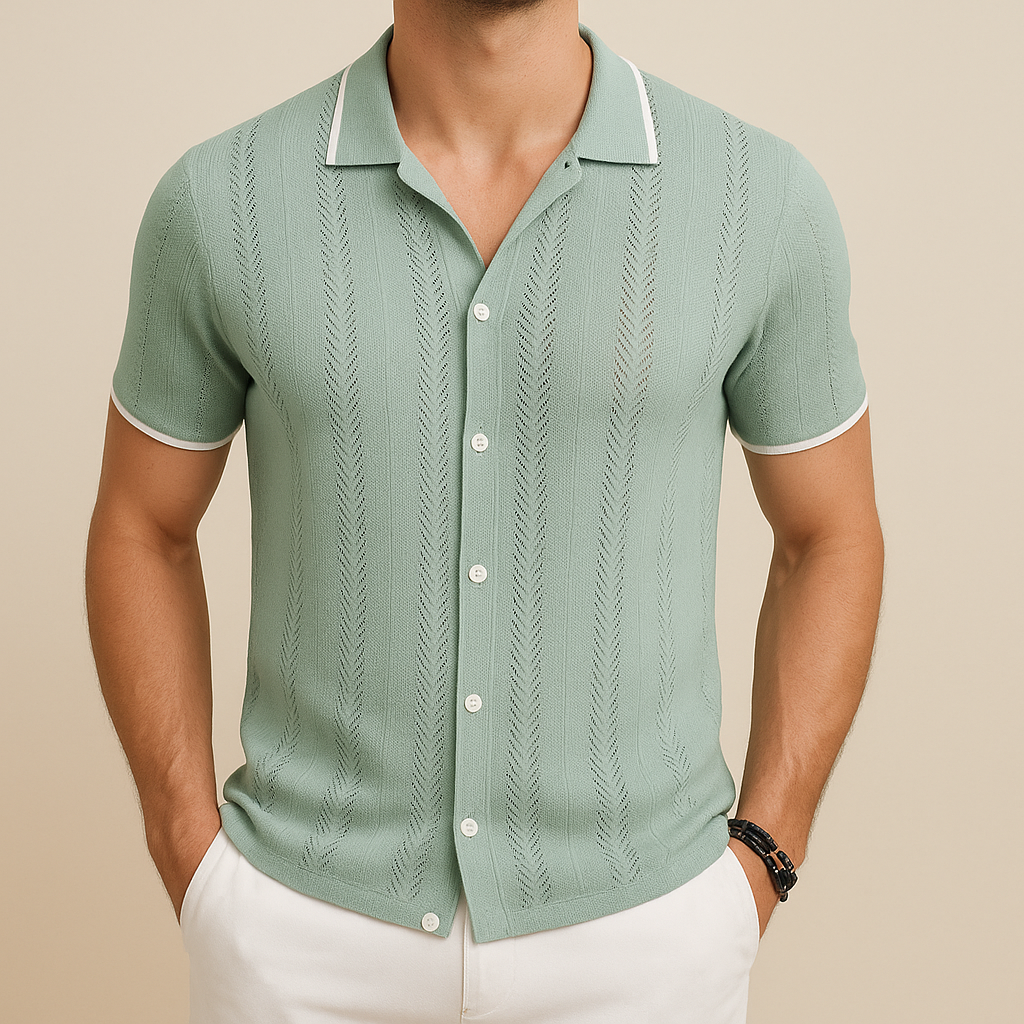 Camisa de Punto Transpirable para Hombre