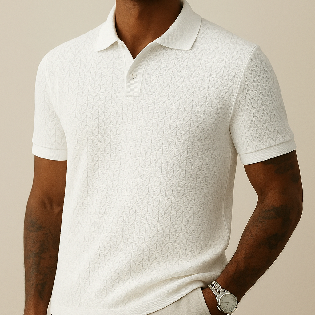 Polo de Hombre con Cuello Moderno