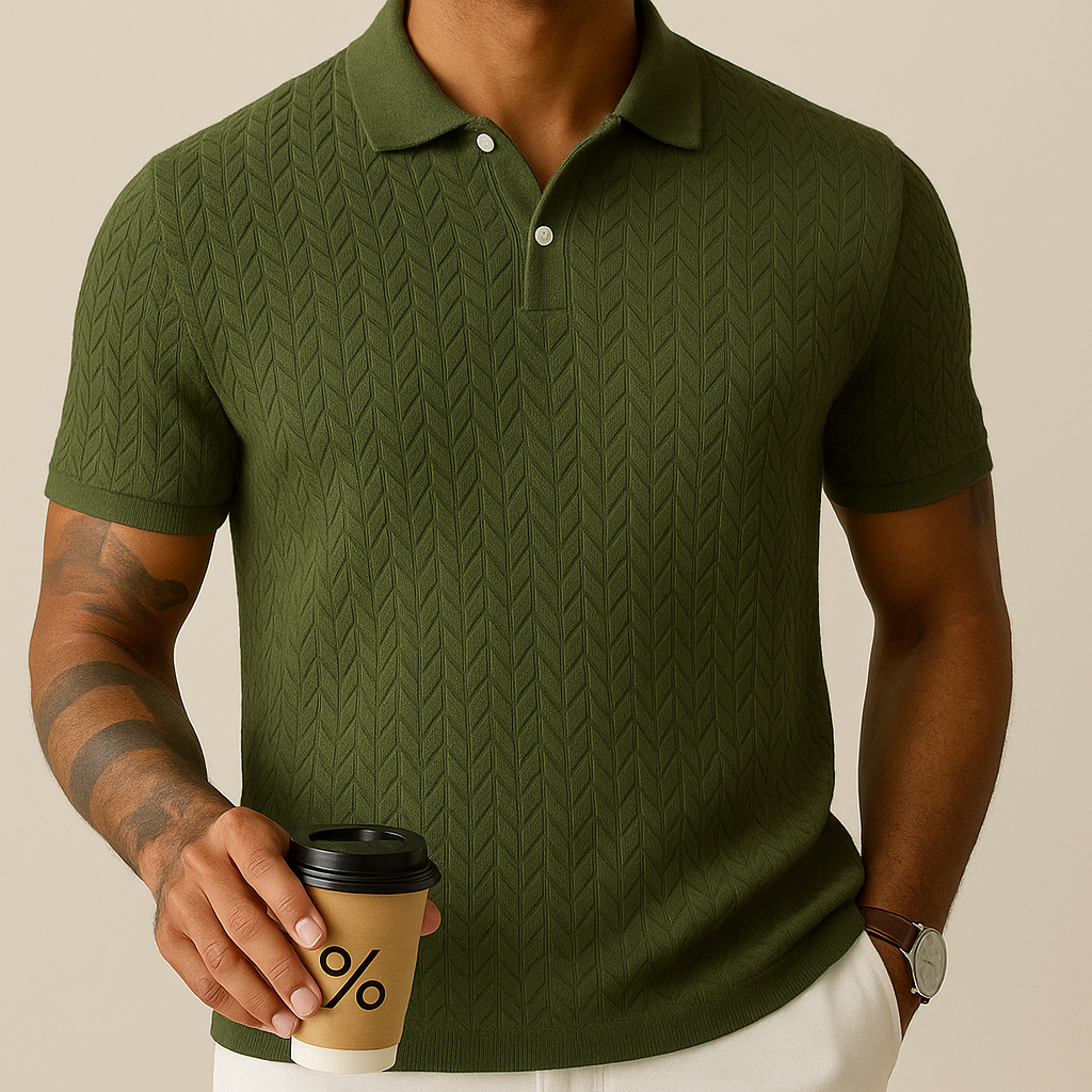Polo de Hombre con Cuello Moderno