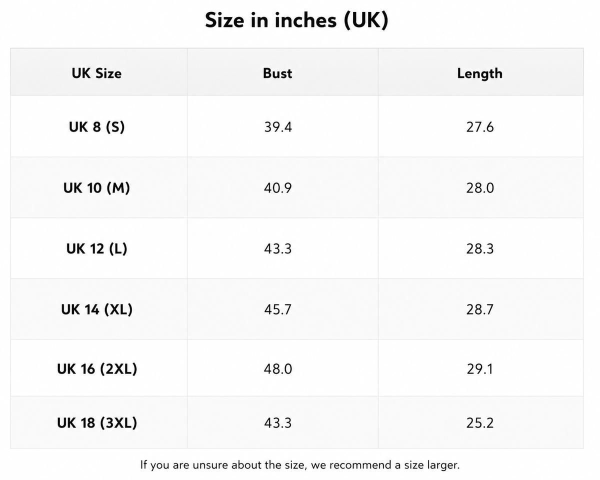 Adrienne™ Stylish Blazer size chart