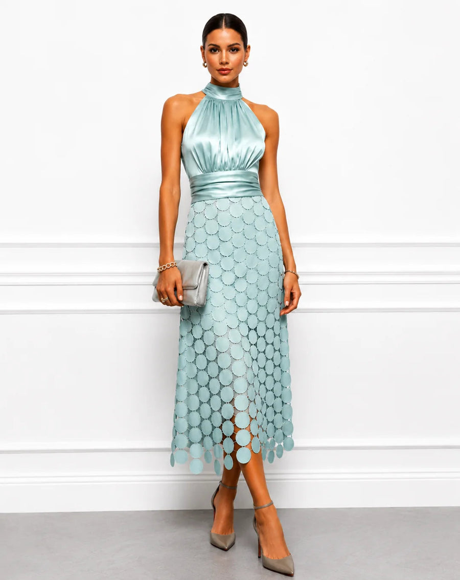 Eunice™ Halter Neck Midi Dress