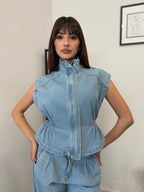 Set-Coordinato denim Chiaro 001
